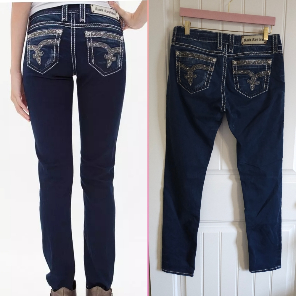 Rock Revival Jeans Sherry Skinny Size 30
